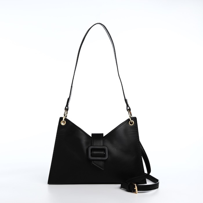 Сумка-мессенджер на молнии, цвет чёрный