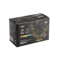 Садовый светильник на солнечной батарее &laquo;Обруч&raquo;, 15 LED, свечение мульти