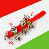 Погремушка с бубенцами &laquo;Смайлики&raquo;, цвета МИКС