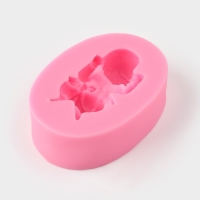 Молд &laquo;Малыш&raquo;, силикон, 6&times;4&times;2 см, цвет розовый