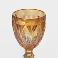 Бокал для вина стеклянный Magistro &laquo;Круиз&raquo;, 250 мл, 8&times;15,3 см, цвет оранжевый