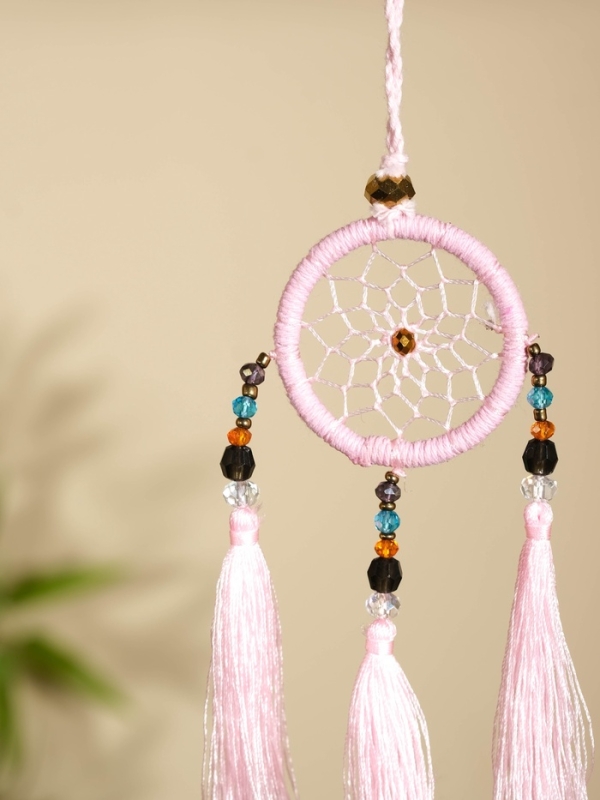 Ловец снов 4х20 см. розовый