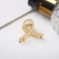 Крабик для волос &laquo;Эмма&raquo;, петля, 3 см, золото