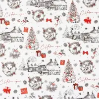 Упаковочная бумага на новый год &laquo;Новогодний шик&raquo;, 70 х 100 см, глянцевая