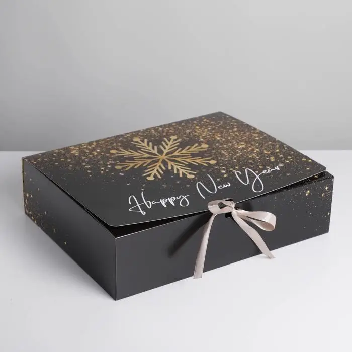 Коробка подарочная новогодняя складная двухсторонняя &laquo;Новый год&raquo;, 31 х 24.5 х 8 см, Новый год