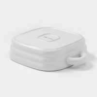 Форма для запекания Доляна &laquo;Зефир&raquo;, 1,5 л, 21&times;21 см, квадратная, керамика, белая