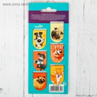 Закладки магнитные для книг, 6 шт &laquo;Давай читать&raquo;