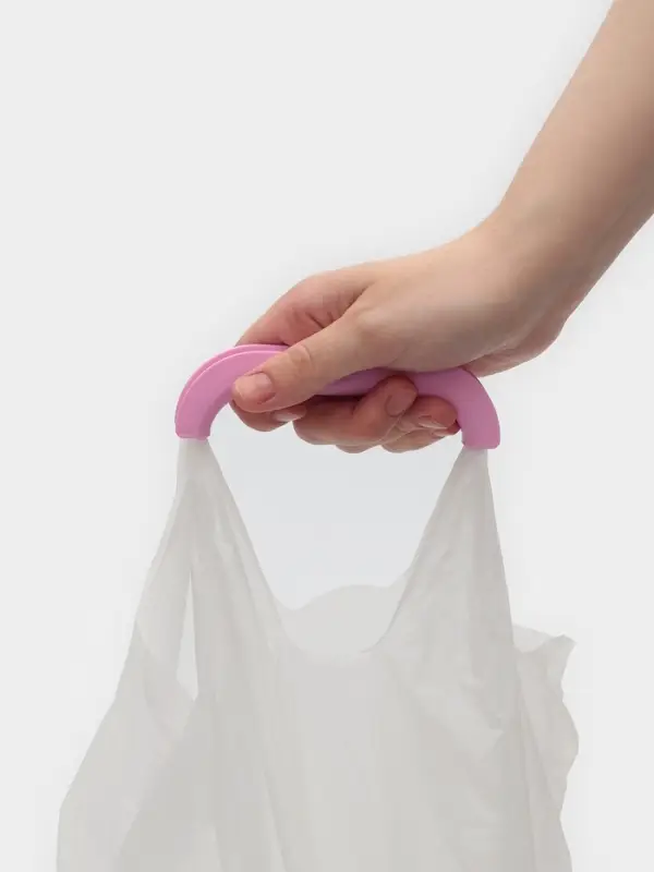 Набор ручек-держателей для пакетов 3 шт, цвет МИКС