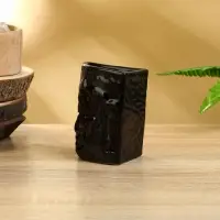 Аромалампа &laquo;Маска&raquo;, 11&times;9&times;6 см, керамика, тёмно-коричневая