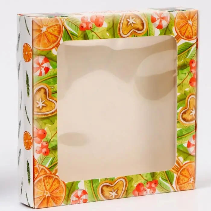 Подарочная коробка сборная с окном &laquo;Пусть сбываются мечты&raquo;, 16&times;16&times;3 см