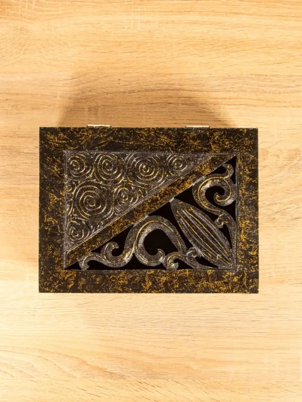 Шкатулка "Завитки" 24х18х9 см, МДФ