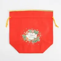 Мешочек подарочный новогодний &laquo;С новым счастьем&raquo;, 28 х 28 см +/- 1.5 см