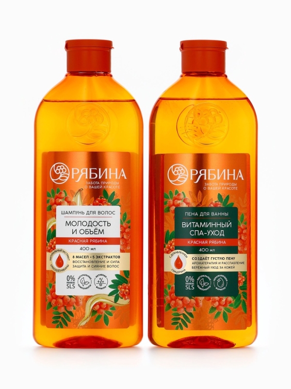Пена для ванны, витаминный спа-уход, аромат рябины, 400 мл, Рябина