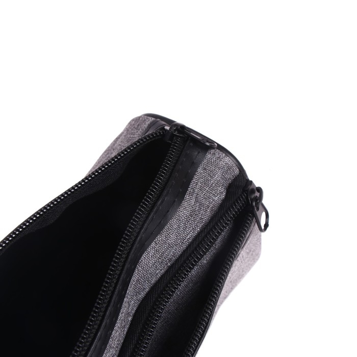 Пенал школьный на молнии "Джинс", 2 отделения, МИКС