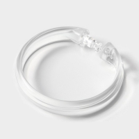 Кольца для штор Доляна, в ванную, 12 шт, d=5,5 см, прозрачные