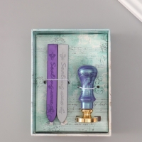 Сургучный набор "Планета" печать, ручка, сургуч 12,5х10х3,6 см