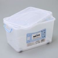 Контейнер для хранения с крышкой RICCO, 35 л, 50&times;31&times;28 см, на колёсах, прозрачный