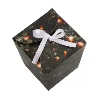Бонбоньерка, новогодняя подарочная упаковка &laquo;Прекрасная Ель&raquo;, 7.5&times;8&times;7.5 см