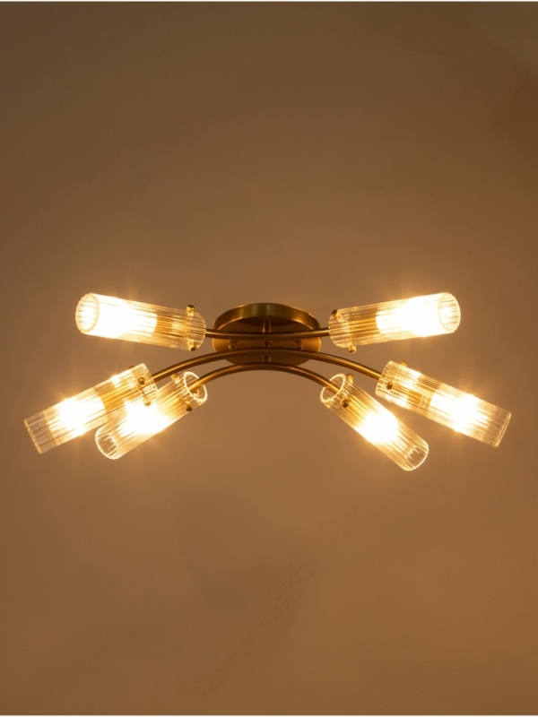 Люстра "Рико" 6х40Вт Е27 бронза 60х40х20см