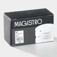 Набор для специй 2 пред Magistro "Церера" солонка, перечница, цвет бело-золотой