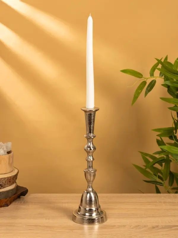 Подсвечник "Юла" 9,5х9,5х32 см, алюминий