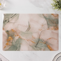 Салфетки сервировочные на стол Доляна &laquo;Мрамор&raquo;, 4 шт, 30&times;45 см, цвет серый