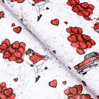 Бумага упаковочная глянцевая &laquo;Только для тебя&raquo;, двусторонняя, 60&times;90 см