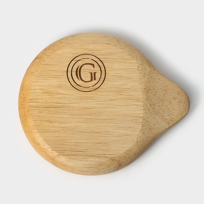 Подставка под ложку, 11,5&times;13,5&times;2,5 см, гевея