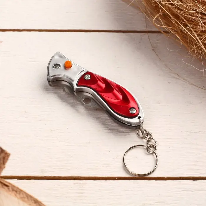 Нож складной, брелок "Акула" 11 см, микс, рукоять пластик