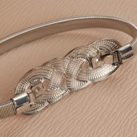 Подхват для штор &laquo;Плетение&raquo;, 2 &times; 33 см, цвет серебряный