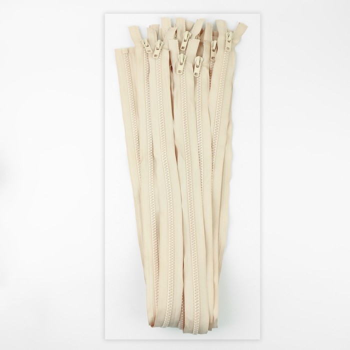 Молния &laquo;Трактор&raquo;, №8, разъёмная, замок автомат, 100 см, цвет слоновая кость, цена за 1 штуку