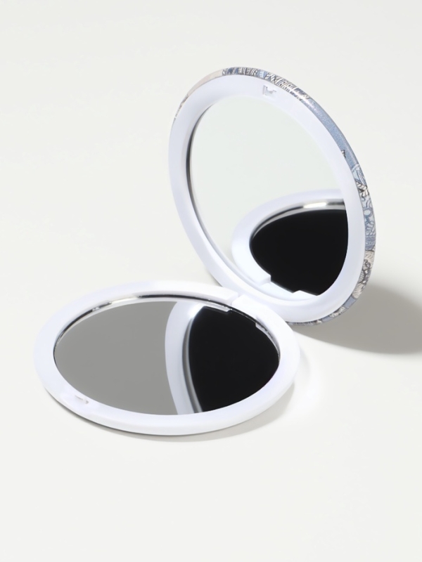 Зеркало складное &laquo;Орнамент&raquo;, d = 7,5 см, с увеличением, цвет МИКС