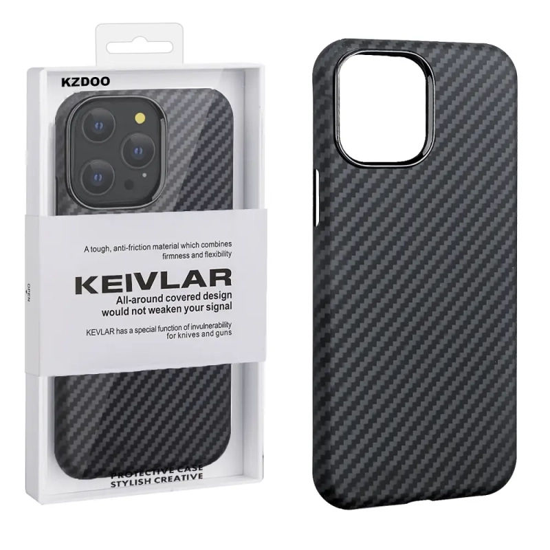 Чехол iPhone 14 Pro Max Kevlar Black K-DOO