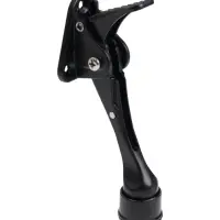 Фиксатор дверной LOCKLAND &ldquo;козья ножка&rdquo;, с автоподъемом, цвет черный