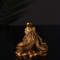 Фигура "Крокодил на деньгах" 12х10х8 см, бронза