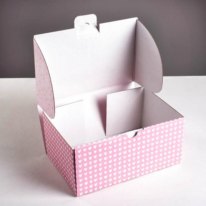 Коробка‒пенал, упаковка подарочная, &laquo;Единорожка&raquo;, 22 х 15 х 10 см