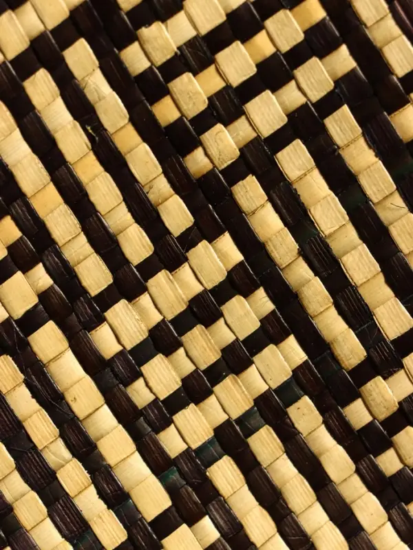 Сумка плетёная из пандана, 22&times;14&times;35 см, бежево-коричневая