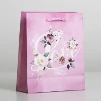 Пакет подарочный ламинированный, упаковка, &laquo;Love&raquo;, S 12 х 15 х 5.5 см