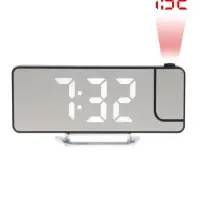 Часы - будильник электронные настольные с проекцией на потолок, термометром, календарем, USB   10911