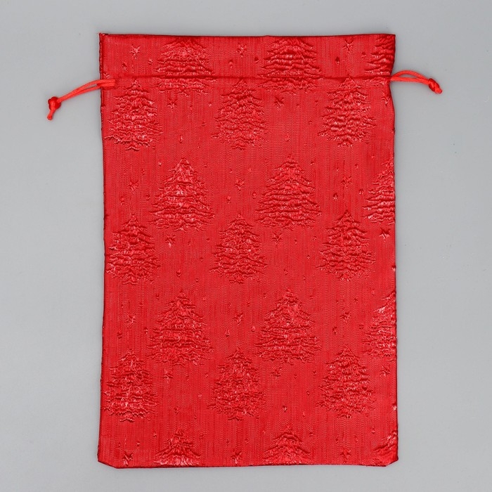 Мешочек подарочный парча &laquo;Ёлочка&raquo;, 20 х 30 см +/- 1.5 см, Новый год