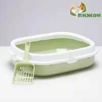 Туалет с бортом 40&times;34&times;11 см, зелёный