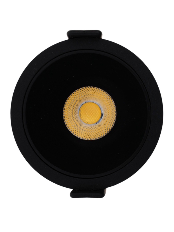 Светильник светодиодный встраиваемый, 12Вт, 4000К, с драйвером, D65, черный