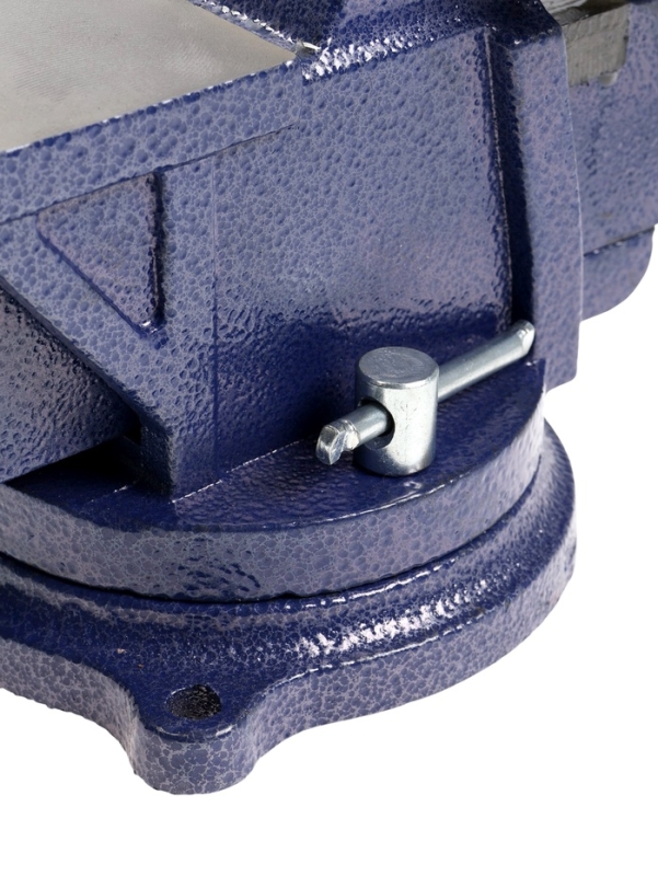 Тиски слесарные поворотные ТУНДРА, с наковальней, высокопрочный чугун ВЧ-40, 125 мм