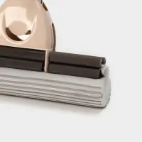 Швабра для мытья пола PVA с двойным роликовым отжимом Доляна, стальной телескоп черенок 28&times;6&times;106(130) см