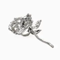 Брошь "Цветок Гортензии", цветная  в серебре