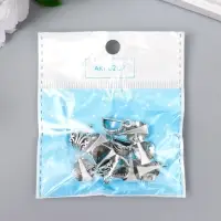 Бейл (держатель д/кулона) металл д/творчества "Пышный цвет" серебро G145B578 1,7х1,2 см