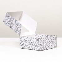 Коробка самосборная, с окном, "Письмо" 19 х 19 х 9 см