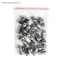 Гайка колесная под ключ 17 мм, 12&times;1.5 мм, конус, закрытая, хром, фасовка 20 шт