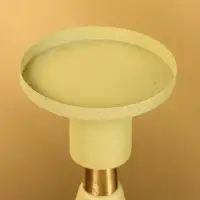 Подсвечник на 1 свечу текстурный "Оливковый" 10,5х10,5х19,5 см