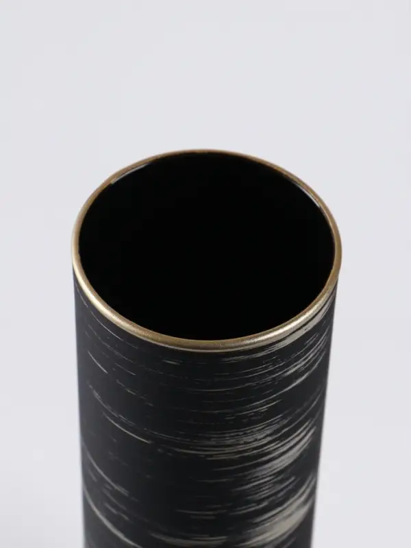 Ваза &laquo;Эстетика&raquo;, h=26 см, стекло, чёрная